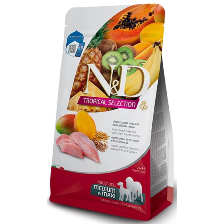ND DOG TROPICAL SELECT CHICKEN ADULT MEDIUM MAXI 10kg