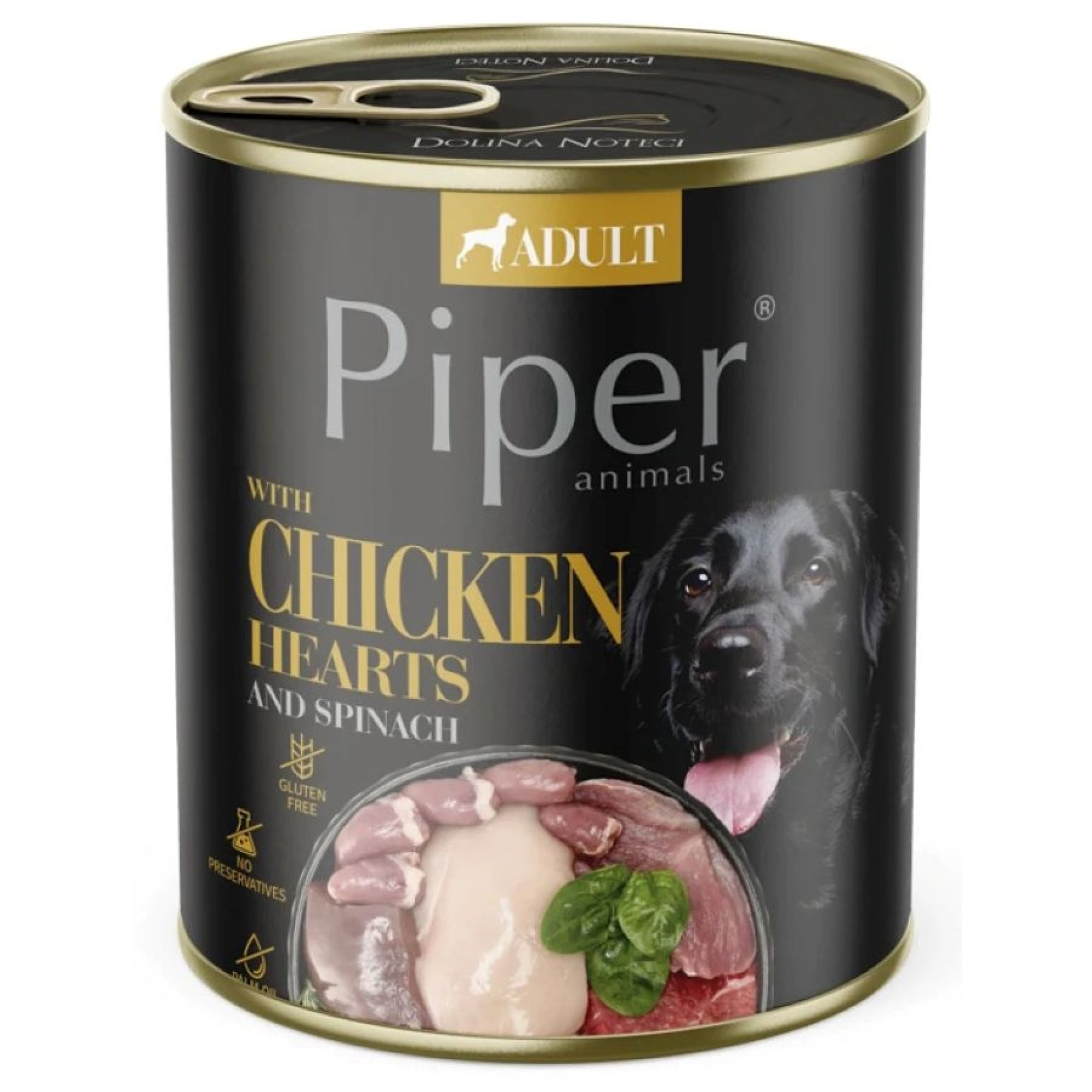 PIPER ADULT DOG WET FOOD ΚΑΡΔΙΑ ΚΟΤΟΠΟΥΛΟΥ ΚΑΙ ΣΠΑΝΑΚΙ 800gr