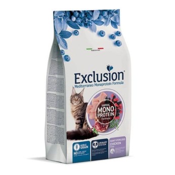 ΕXCLUSION MEDITERRANEO NOBLE GRAIN CHICKEN STERILISED GIANT ADULT CAT 1.5kg ΕXCLUSION MEDITERRANEO NOBLE GRAIN CHICKEN STERILISED GIANT ADULT CAT 1.5kg