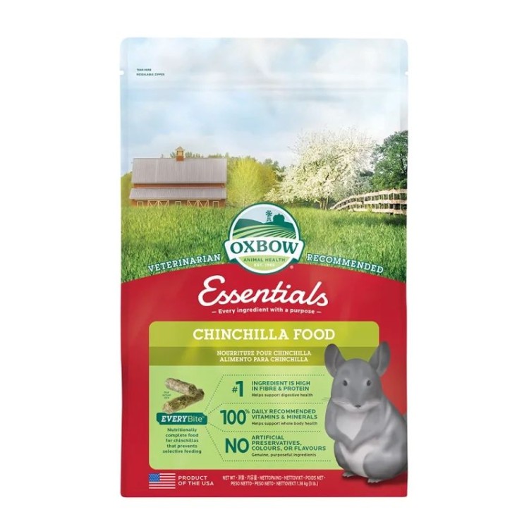 OXBOW ESSENTIALS CHINCHILLA FOOD 1.36kg