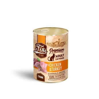 FISI ADULT CAT WET FOOD ΚΟΤΟΠΟΥΛΟ ΜΕ ΓΑΛΟΠΟΥΛΑ ΣΕ ΣΑΛΤΣΑ 400gr FISI ADULT CAT WET FOOD ΚΟΤΟΠΟΥΛΟ ΜΕ ΓΑΛΟΠΟΥΛΑ ΣΕ ΣΑΛΤΣΑ 400gr