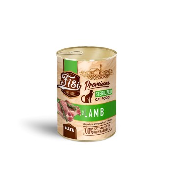 FISI ADULT CAT STERILIΖED WET FOOD ΑΡΝΙ ΠΑΤΕ 400gr FISI ADULT CAT STERILIΖED WET FOOD ΑΡΝΙ ΠΑΤΕ 400gr