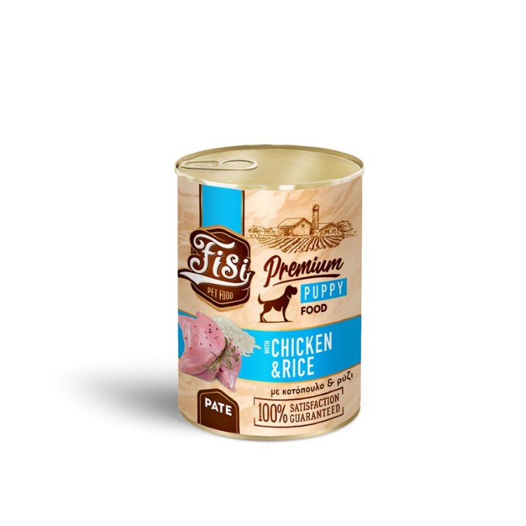 FISI PUPPY DOG WET FOOD ΚΟΤΟΠΟΥΛΟ ΚΑΙ ΡΥΖΙ ΠΑΤΕ 400gr FISI PUPPY DOG WET FOOD ΚΟΤΟΠΟΥΛΟ ΚΑΙ ΡΥΖΙ ΠΑΤΕ 400gr