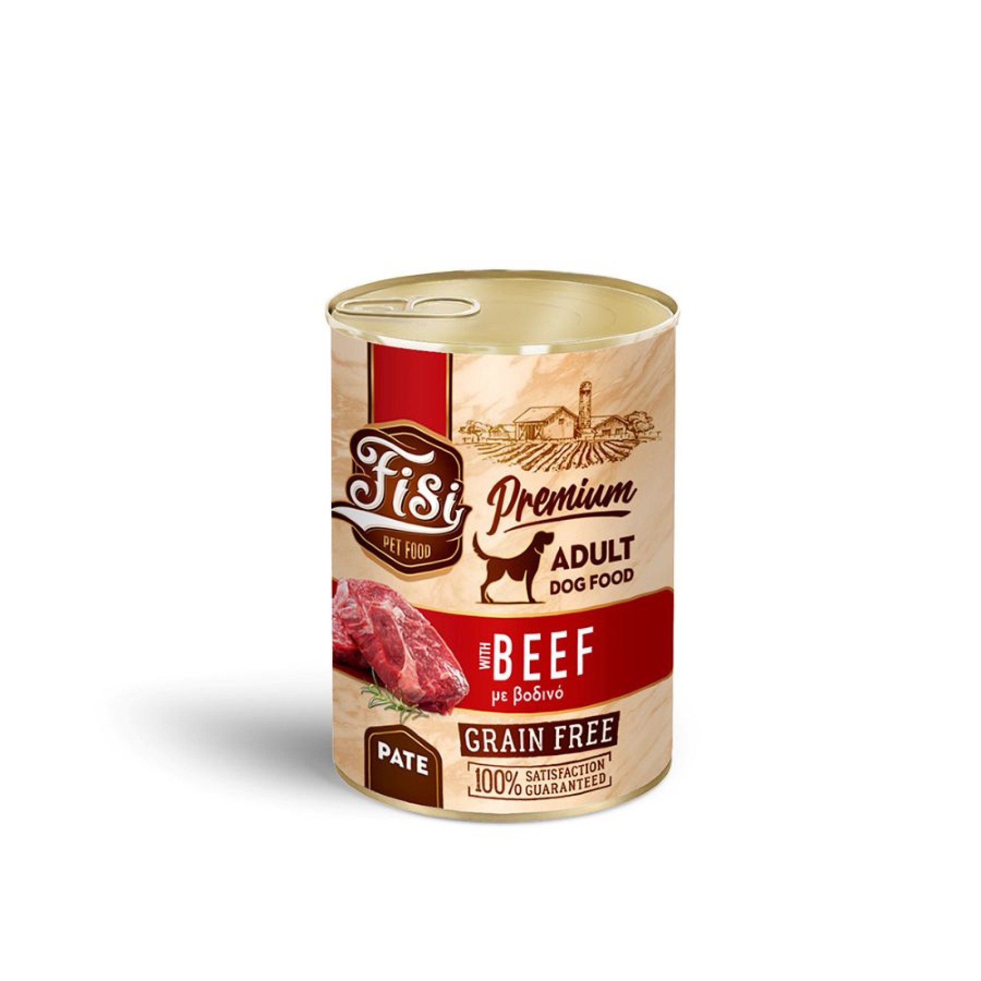 FISI ADULT DOG WET FOOD ΒΟΔΙΝΟ ΠΑΤΕ 400gr