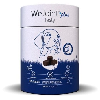 WEPHARM WEJOINT PLUS TASTY LARGE ΣΥΜΠΛΗΡΩΜΑ ΔΙΑΤΡΟΦΗΣ ΣΚΥΛΟΥ ΓΙΑ ΑΡΘΡΩΣΕΙΣ 30 CHEWS