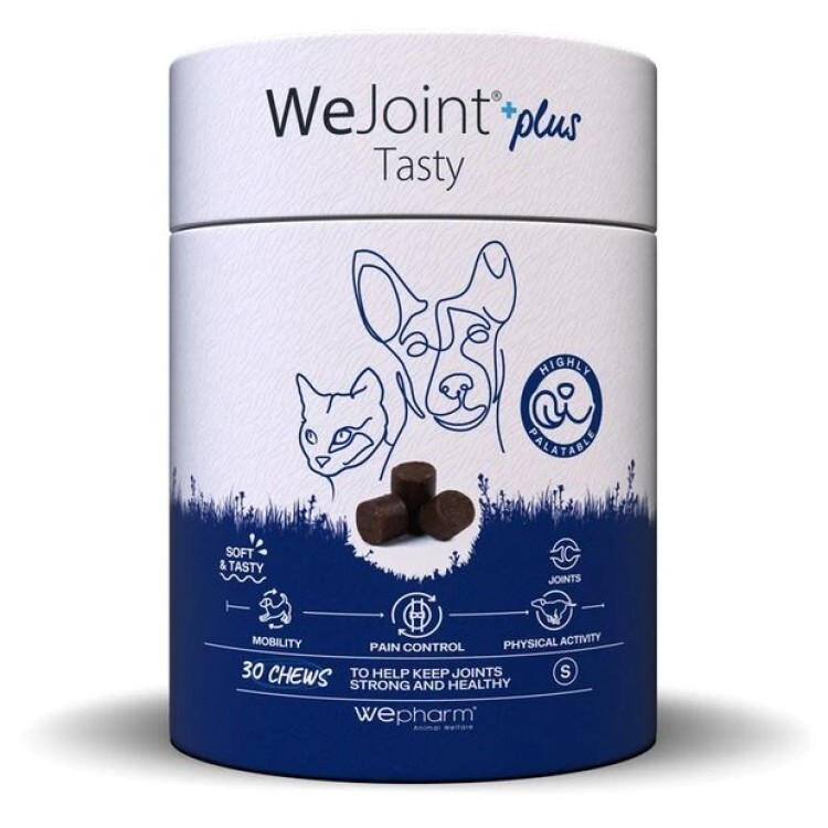 WEPHARM WEJOINT PLUS TASTY SMALL ΣΥΜΠΛΗΡΩΜΑ ΔΙΑΤΡΟΦΗΣ ΣΚΥΛΟΥ ΚΑΙ ΓΑΤΑΣ ΓΙΑ ΑΡΘΡΩΣΕΙΣ 30 CHEWS WEPHARM WEJOINT PLUS TASTY SMALL ΣΥΜΠΛΗΡΩΜΑ ΔΙΑΤΡΟΦΗΣ ΣΚΥΛΟΥ ΚΑΙ ΓΑΤΑΣ ΓΙΑ ΑΡΘΡΩΣΕΙΣ 30 CHEWS
