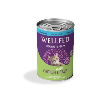 WELLFED STERILISED YOUNG CAT ΠΑΤΕ ΚΟΤΟΠΟΥΛΟ ΚΑΙ ΜΟΣΧΑΡΙ 400gr WELLFED STERILISED YOUNG CAT ΠΑΤΕ ΚΟΤΟΠΟΥΛΟ ΚΑΙ ΜΟΣΧΑΡΙ 400gr