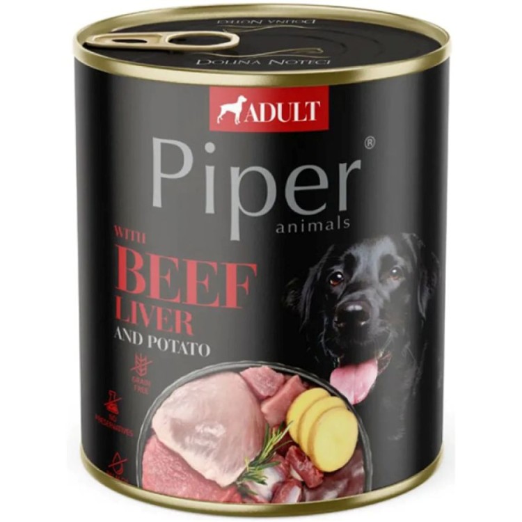 PIPER ADULT DOG WET FOOD ΣΥΚΩΤΙ ΒΟΔΙΝΟΥ ΚΑΙ ΠΑΤΑΤΑ 800gr