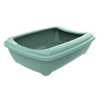 PET CAMELOT MODERNA ΑΝΟΙΧΤΗ ΛΕΚΑΝΗ ΓΑΤΑΣ ΠΡΑΣΙΝΟ ΜΕ ΠΡΟΣΤΑΤΕΥΤΙΚΟ ΠΛΑΙΣΙΟ 42x30cm