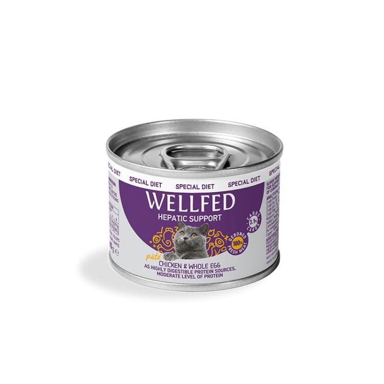 WELLFED SPECIAL DIET HEPATIC SUPPORT ADULT CAT ΠΑΤΕ ΚΟΤΟΠΟΥΛΟ KAI AYΓΟ 200gr