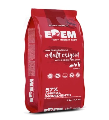 EDEM ADULT DOG EXIGENT ΚΟΤΟΠΟΥΛΟ ΧΟΙΡΙΝΟ ΚΑΙ ΒΟΔΙΝΟ 2kg KAI 500gr ΔΩΡΟ EDEM ADULT DOG EXIGENT ΚΟΤΟΠΟΥΛΟ ΧΟΙΡΙΝΟ ΚΑΙ ΒΟΔΙΝΟ 2kg KAI 500gr ΔΩΡΟ