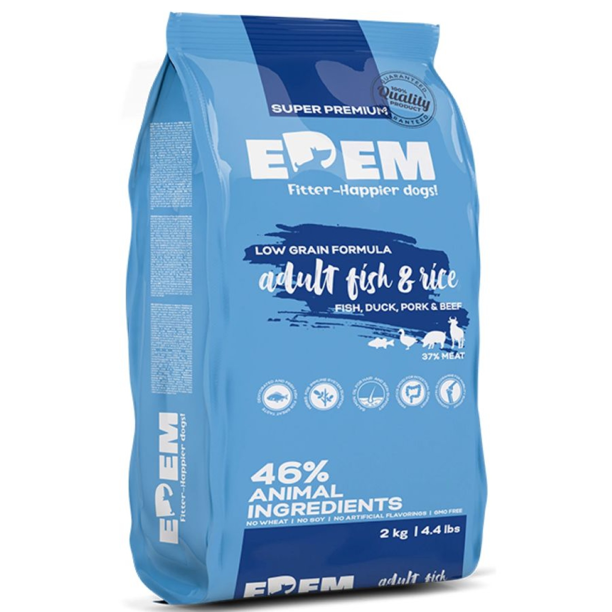 EDEM ADULT DOG ΨΑΡΙ ΚΑΙ ΡΥΖΙ 2kg ΚΑΙ 500gr ΔΩΡΟ