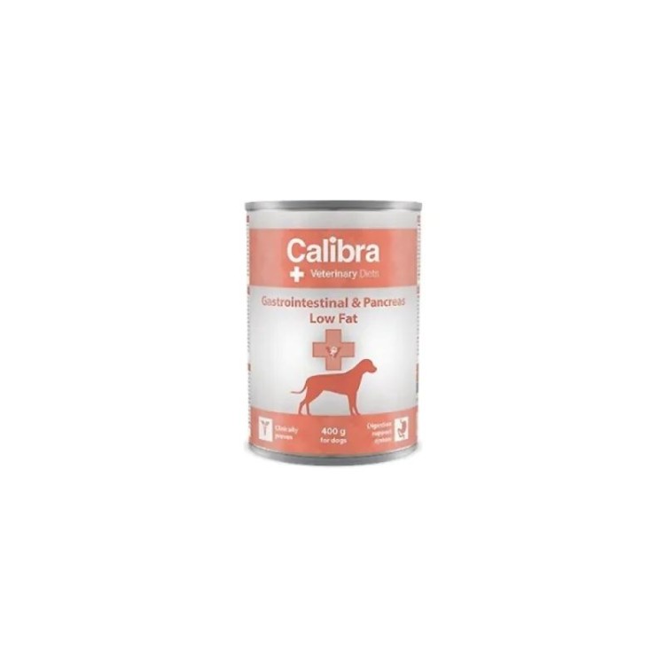 CALIBRA VET DIET GASTROINTESTINAL AND PANCREAS LOW FAT ADULT DOG WET FOOD 400gr