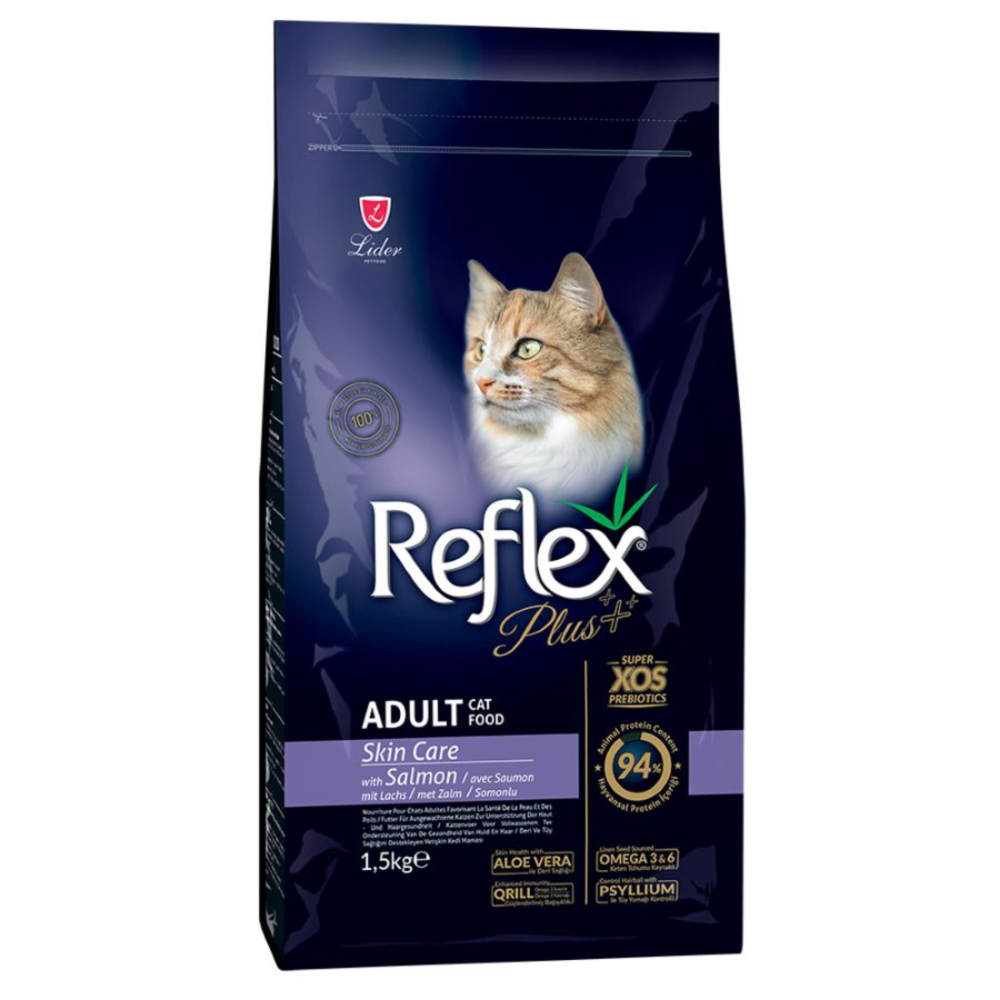 REFLEX PLUS ADULT CAT SKIN CARE ΣΟΛΟΜΟΣ 1.5kg