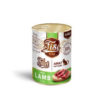 FISI ADULT CAT WET FOOD ΦΙΛΕΤΟ ΑΡΝΙ ΣΕ ΖΕΛΕ 400gr FISI ADULT CAT WET FOOD ΦΙΛΕΤΟ ΑΡΝΙ ΣΕ ΖΕΛΕ 400gr