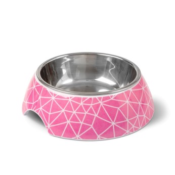 GLEE RHOMBUS ΜΠΟΛ ΜΕΛΑΜΙΝΗΣ ΦΑΓΗΤΟΥ ΚΑΙ ΝΕΡΟΥ ΡΟΖ LARGE 700ml GLEE RHOMBUS ΜΠΟΛ ΜΕΛΑΜΙΝΗΣ ΦΑΓΗΤΟΥ ΚΑΙ ΝΕΡΟΥ ΡΟΖ LARGE 700ml