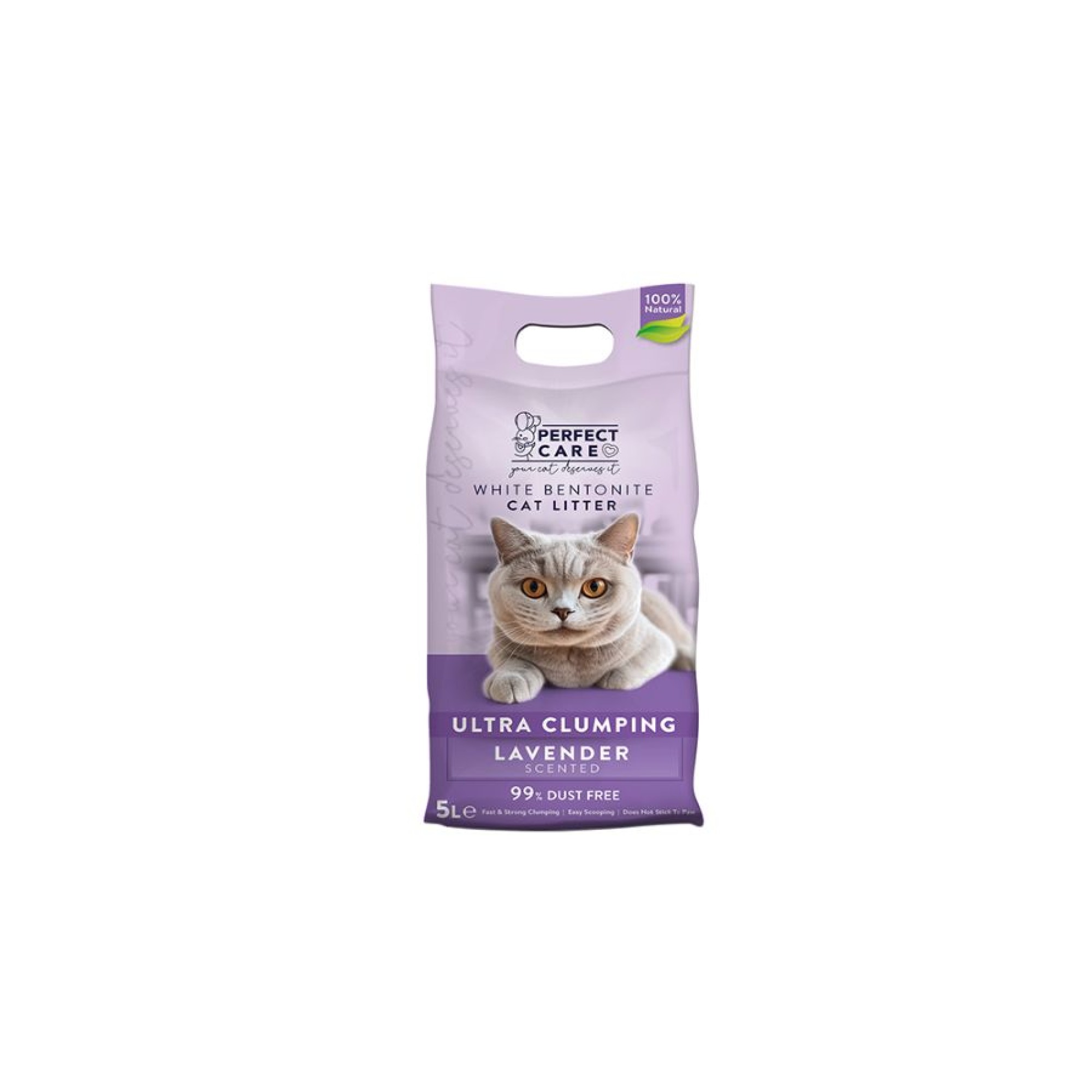PERFECT CARE ΑΜΜΟΣ ΓΑΤΑΣ ΜΠΕΤΟΝΙΤΗΣ LAVENDER 5L