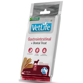 VET LIFE DENTAL TREAT GASTROINTESTINAL ADULT MEDIUM MAXI DOG 7 STICKS 110gr VET LIFE DENTAL TREAT GASTROINTESTINAL ADULT MEDIUM MAXI DOG 7 STICKS 110gr
