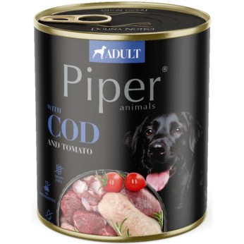 PIPER ADULT DOG WET FOOD ΜΠΑΚΑΛΙΑΡΟΣ KAI NTOMATA 800gr