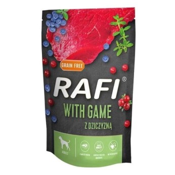 RAFI ADULT DOG WET FOOD ΚΥΝΗΓΙ BLUEBERRY AND CRANBERRY ΠΑΤΕ ΦΑΚΕΛΑΚΙ 500GR