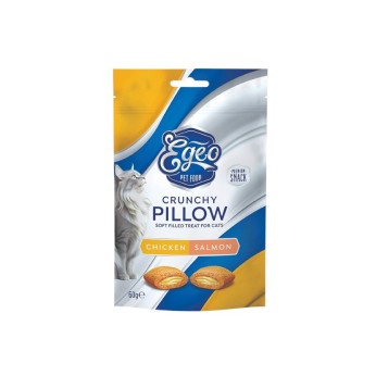 EGEO ADULT CAT CRUNCHY PILLOW ΚΟΤΟΠΟΥΛΟ ΚΑΙ ΣΟΛΟΜΟΣ 60gr EGEO ADULT CAT CRUNCHY PILLOW ΚΟΤΟΠΟΥΛΟ ΚΑΙ ΣΟΛΟΜΟΣ 60gr
