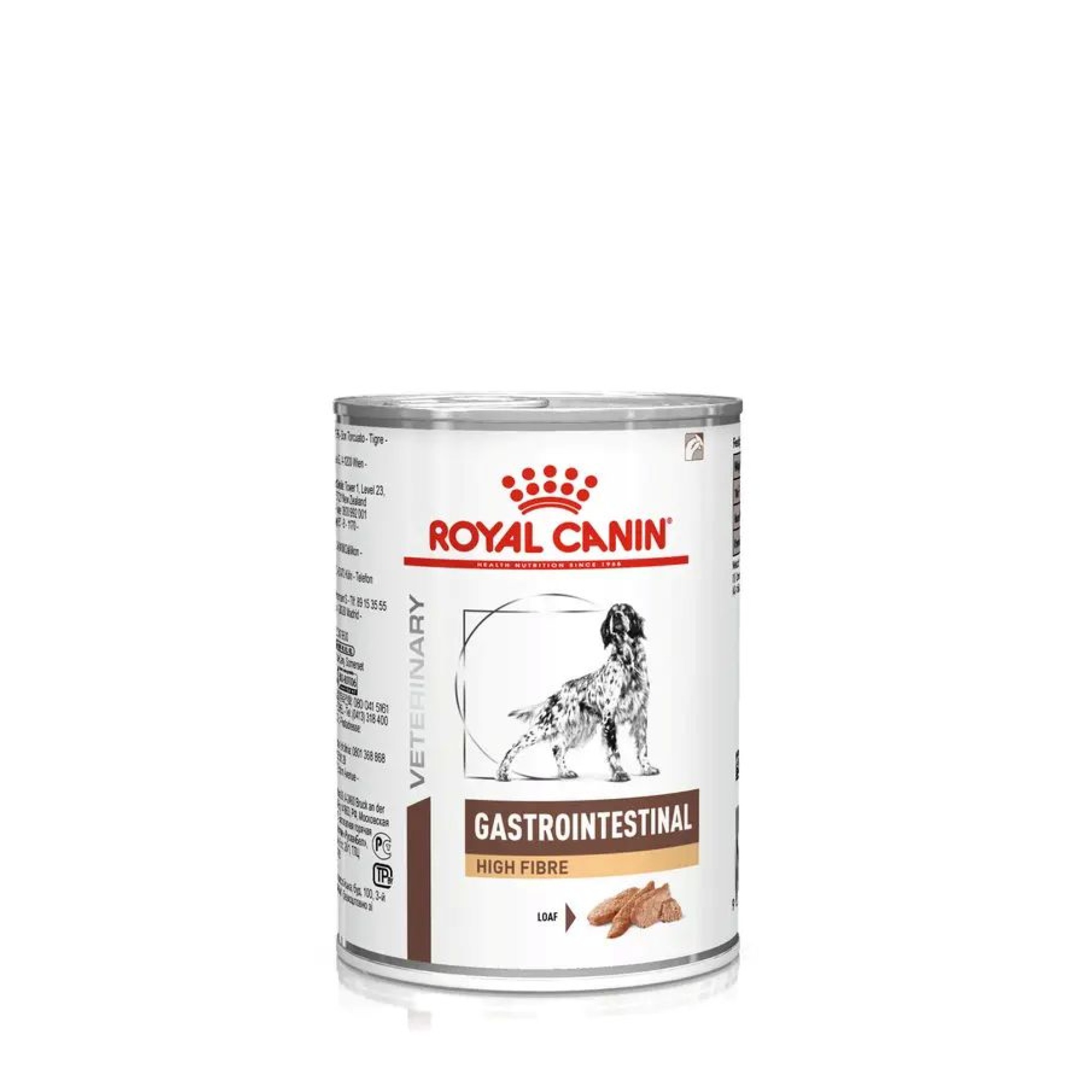 ROYAL CANIN VETERINARY DIET GASTROINTESTINAL HIGH FIBRE ADULT DOG LOAF CAN 410gr