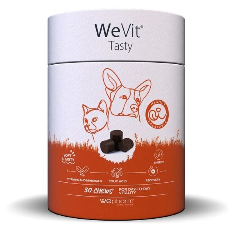 WEPHARM WEVIT TASTY ΣΥΜΠΛΗΡΩΜΑ ΔΙΑΤΡΟΦΗΣ ΓΙΑ ΤΟ ΑΝΟΣΟΠΟΙΗΤΙΚΟ ΓΙΑ ΣΚΥΛΟ ΚΑΙ ΓΑΤΑ 30 CHEWS WEPHARM WEVIT TASTY ΣΥΜΠΛΗΡΩΜΑ ΔΙΑΤΡΟΦΗΣ ΓΙΑ ΤΟ ΑΝΟΣΟΠΟΙΗΤΙΚΟ ΓΙΑ ΣΚΥΛΟ ΚΑΙ ΓΑΤΑ 30 CHEWS