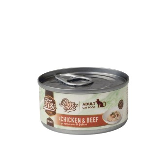 FISI PURE MEAT ADULT CAT WET FOOD ΚΟΤΟΠΟΥΛΟ ΚΑΙ ΒΟΔΙΝΟ ΣΕ ΖΩΜΟ 80gr FISI PURE MEAT ADULT CAT WET FOOD ΚΟΤΟΠΟΥΛΟ ΚΑΙ ΒΟΔΙΝΟ ΣΕ ΖΩΜΟ 80gr
