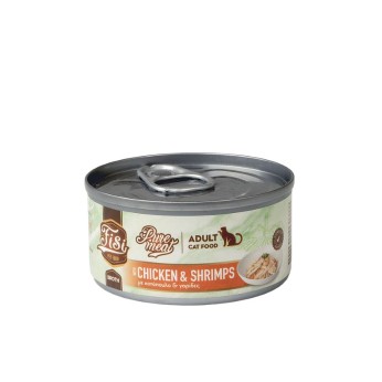 FISI PURE MEAT ADULT CAT WET FOOD ΚΟΤΟΠΟΥΛΟ ΚΑΙ ΓΑΡΙΔΕΣ ΣΕ ΖΩΜΟ 80gr FISI PURE MEAT ADULT CAT WET FOOD ΚΟΤΟΠΟΥΛΟ ΚΑΙ ΓΑΡΙΔΕΣ ΣΕ ΖΩΜΟ 80gr