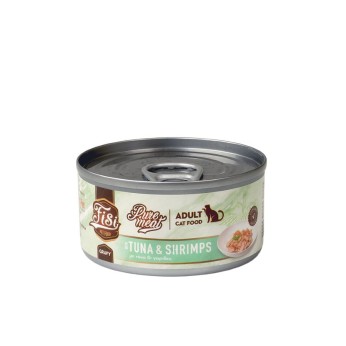 FISI PURE MEAT ADULT CAT WET FOOD ΤΟΝΟΣ ΚΑΙ ΓΑΡΙΔΕΣ ΣΕ ΣΑΛΤΣΑ 80gr FISI PURE MEAT ADULT CAT WET FOOD ΤΟΝΟΣ ΚΑΙ ΓΑΡΙΔΕΣ ΣΕ ΣΑΛΤΣΑ 80gr