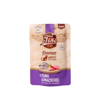 FISI PURE MEAT ADULT CAT WET FOOD MOUSSE TONOΣ ΚΑΙ ΣΚΟΥΜΠΡΙ 80gr FISI PURE MEAT ADULT CAT WET FOOD MOUSSE TONOΣ ΚΑΙ ΣΚΟΥΜΠΡΙ 80gr