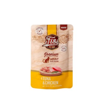 FISI PURE MEAT ADULT CAT WET FOOD MOUSSE ΤΟΝΟΣ ΚΑΙ ΚΟΤΟΠΟΥΛΟ 80gr FISI PURE MEAT ADULT CAT WET FOOD MOUSSE ΤΟΝΟΣ ΚΑΙ ΚΟΤΟΠΟΥΛΟ 80gr