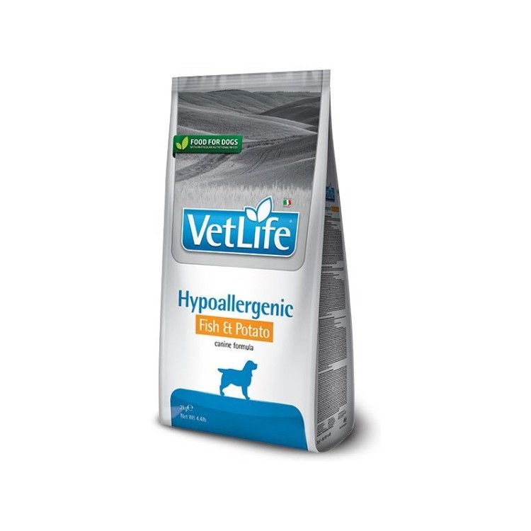 VET LIFE HYPOALLERGENIC FISH AND POTATO CANINE 2kg