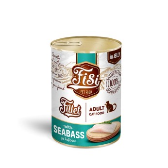 FISI ADULT CAT WET FOOD ΦΙΛΕΤΟ ΛΑΥΡΑΚΙ ΣΕ ΖΕΛΕ 400gr FISI ADULT CAT WET FOOD ΦΙΛΕΤΟ ΛΑΥΡΑΚΙ ΣΕ ΖΕΛΕ 400gr