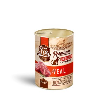FISI ADULT CAT STERILIZED WET FOOD ΒΟΔΙΝΟ ΠΑΤΕ 400gr