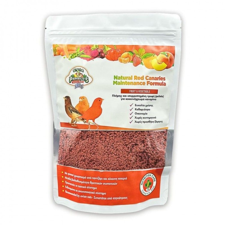 EVIA PARROTS NATURAL RED CANARIES MAINTENANCE FORMULA 500gr