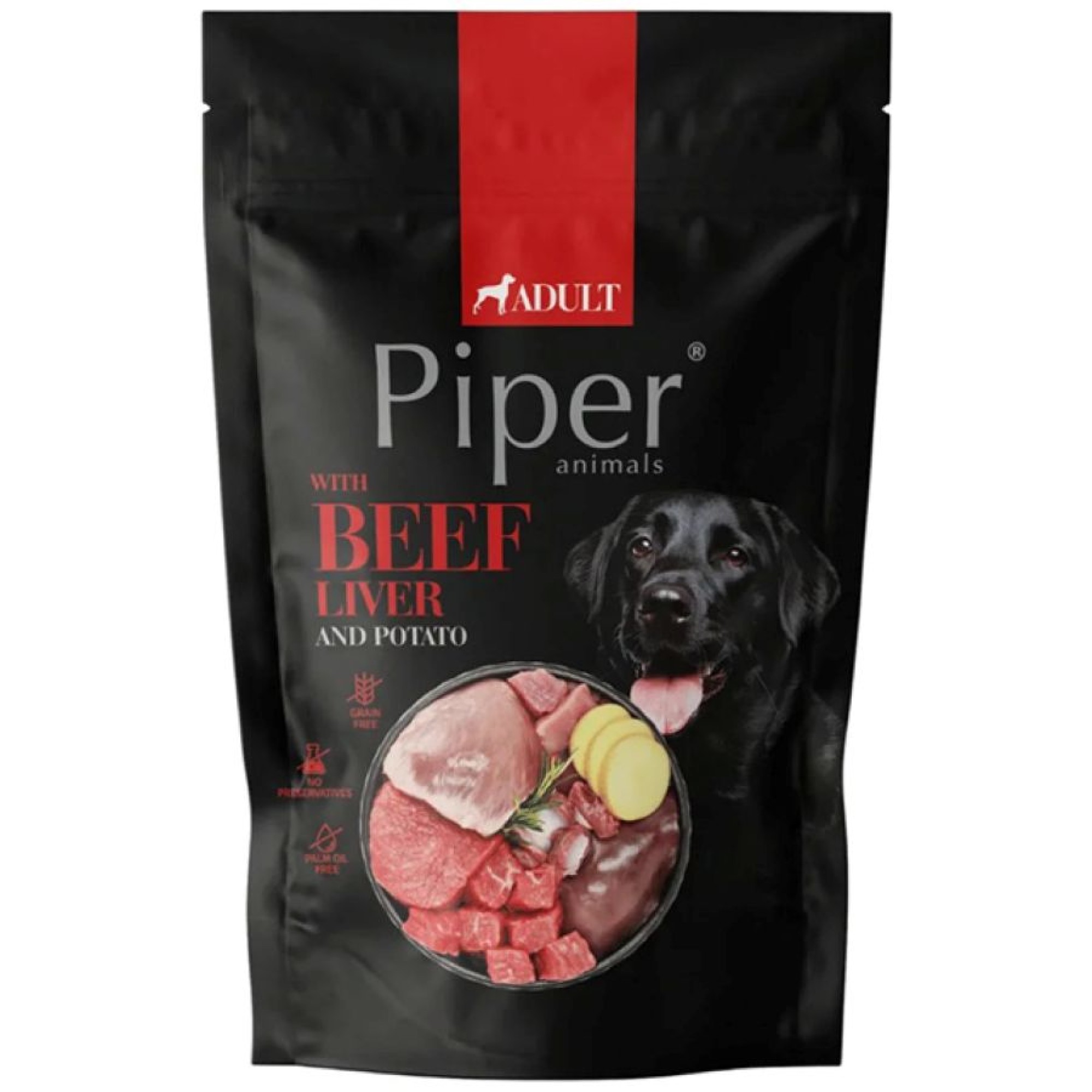 PIPER ADULT DOG WET FOOD ΣΥΚΩΤΙ ΒΟΔΙΝΟΥ ΚΑΙ ΠΑΤΑΤΑ ΦΑΚΕΛΑΚΙ 500gr