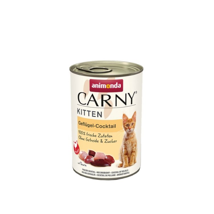 ANIMONDA CARNY GRAIN FREE KITTEN CAT WET FOOD ΚΟΚΤΈΙΛ ΠΟΥΛΕΡΙΚΩΝ 400gr