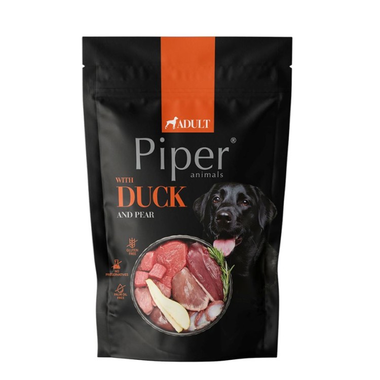 PIPER ADULT DOG WET FOOD ΠΑΠΙΑ ΚΑΙ ΑΧΛΑΔΙ ΦΑΚΕΛΑΚΙ 500gr