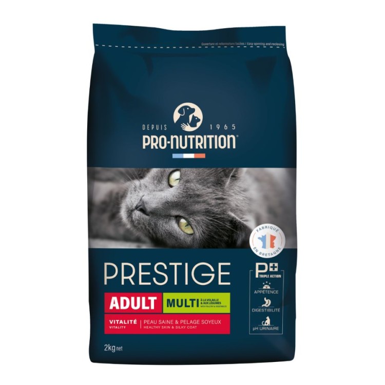 PRESTIGE PRO NUTRITION ADULT CAT MULTI ΠΟΥΛΕΡΙΚΑ ΚΑΙ ΛΑΧΑΝΙΚΑ 2kg PRESTIGE PRO NUTRITION ADULT CAT MULTI ΠΟΥΛΕΡΙΚΑ ΚΑΙ ΛΑΧΑΝΙΚΑ 2kg