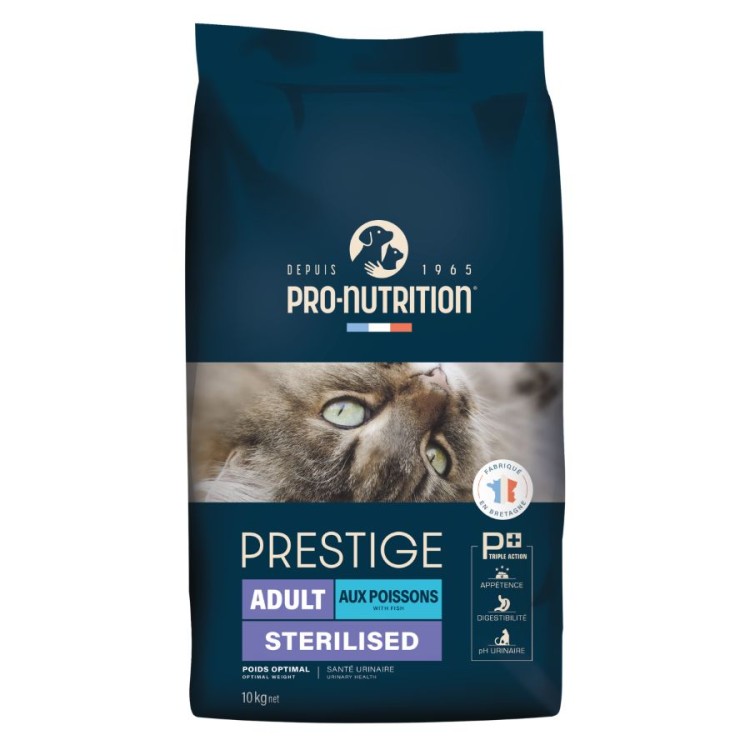 PRESTIGE PRO NUTRITION ADULT STERILISED CAT ΛΕΥΚΑ ΨΑΡΙΑ 10kg PRESTIGE PRO NUTRITION ADULT STERILISED CAT ΛΕΥΚΑ ΨΑΡΙΑ 10kg