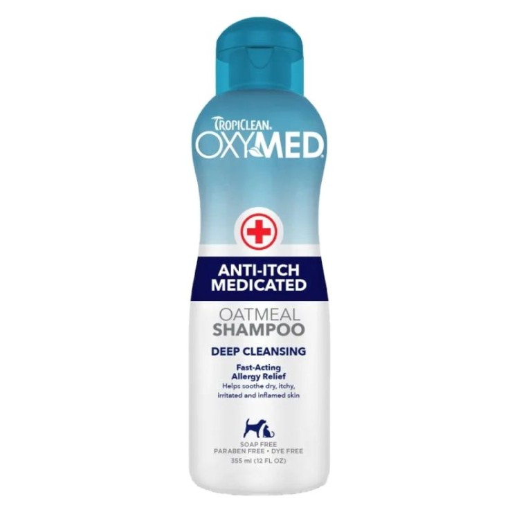 TROPICLEAN OXYMED MEDICATED ANTI ITCH OATMEAL SHAMPOO 354ml TROPICLEAN OXYMED MEDICATED ANTI ITCH OATMEAL SHAMPOO 354ml