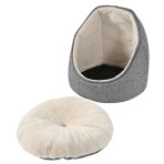 PET CAMELOT CAT HOUSE GREY DOME ΦΩΛΙΑ 40x40x40cm