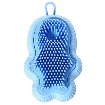 PET CAMELOT ΒΟΥΡΤΣΑ ΜΠΑΝΙΟΥ ΚΑΙ ΜΑΣΑΖ ΜΕ ΔΟΧΕΙΟ ΓΙΑ ΣΑΠΟΥΝΙ