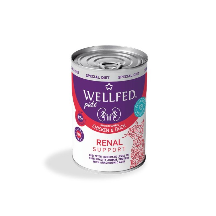 WELLFED SPECIAL DIET RENAL SUPPORT ADULT CAT ΠΑΤΕ ΚΟΤΟΠΟΥΛΟ ΚΑΙ ΠΑΠΙΑ 400gr