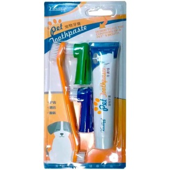 PET JOOTHPASTE ΣΕΤ ΟΔΟΝΤΙΚΗΣ ΠΕΡΙΠΟΙΗΣΗΣ ΣΚΥΛΟΥ 4pcs
