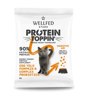 WELLFED FREEZE DRIED PROTEIN TOPPIN DIGESTIVE AID ΣΥΜΠΛΗΡΩΜΑ ΔΙΑΤΡΟΦΗΣ ΓΑΤΑΣ ΚΟΛΟΚΥΘΑ ΚΑΙ ΑΥΓΟ 6gr WELLFED FREEZE DRIED PROTEIN TOPPIN DIGESTIVE AID ΣΥΜΠΛΗΡΩΜΑ ΔΙΑΤΡΟΦΗΣ ΓΑΤΑΣ ΚΟΛΟΚΥΘΑ ΚΑΙ ΑΥΓΟ 6gr
