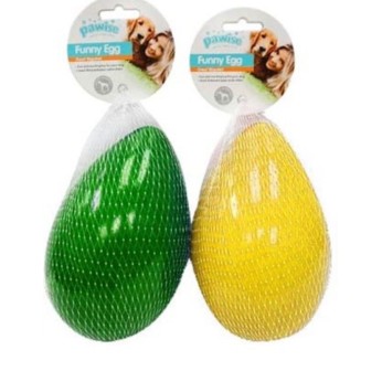 PAWISE ΠΑΙΧΝΙΔΙ ΣΚΥΛΟΥ FUNNY EGG SMALL ΠΡΑΣΙΝΟ 8cm