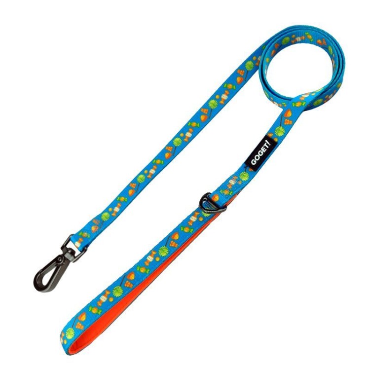 GO GET OΔΗΓΟΣ ΒΟΛΤΑΣ ΣΚΥΛΟΥ NEOPRENE CANDIES AND LOLLIPOPS ΜΕ ΜΕΤΑΛΛΙΚΟ ΓΑΝΤΖΟ MEDIUM 2.0 x 1.20cm