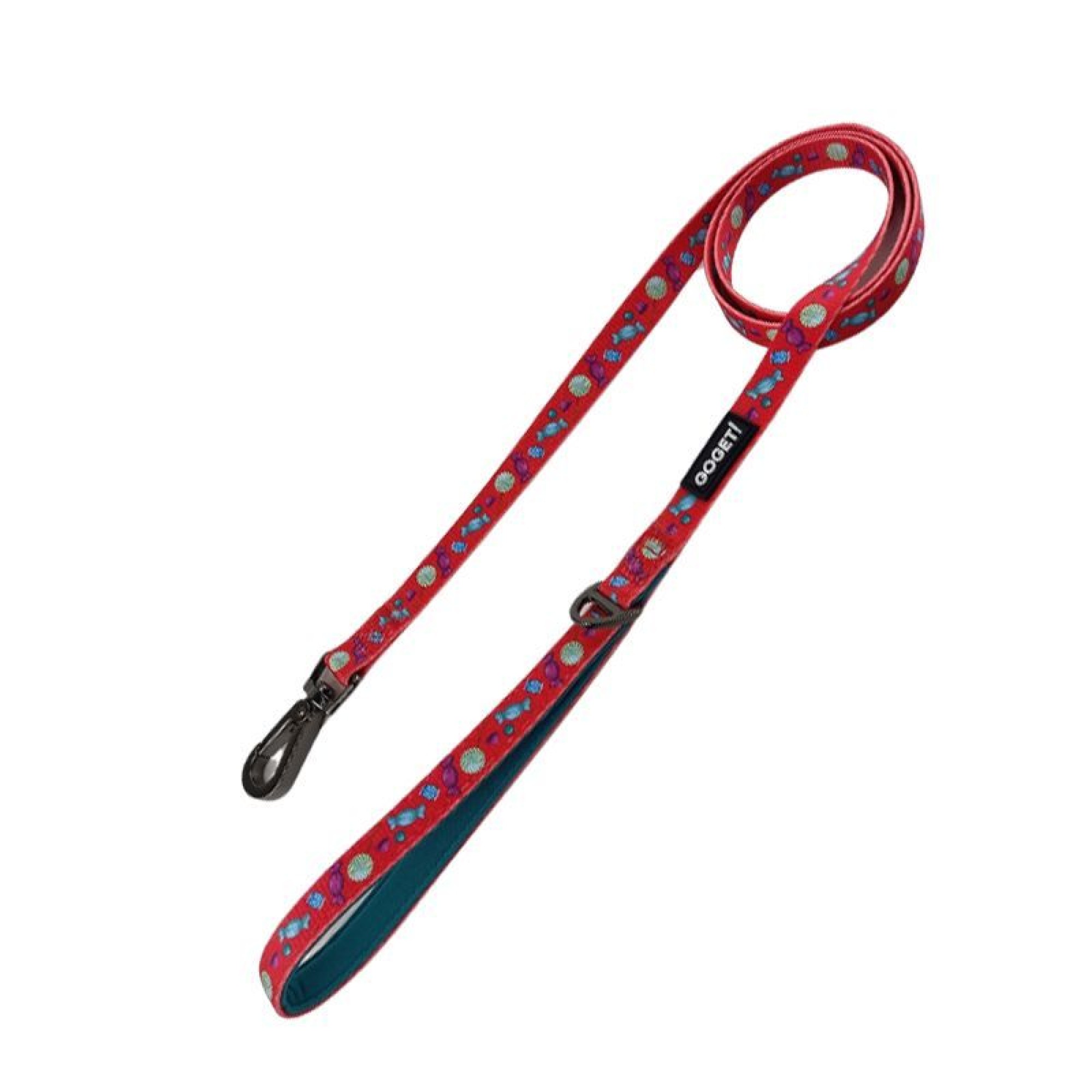 GO GET OΔΗΓΟΣ ΒΟΛΤΑΣ ΣΚΥΛΟΥ NEOPRENE CARAMELS & LOLLIPOPS ΜΕ ΜΕΤΑΛΛΙΚΟ ΓΑΝΤΖΟ SMALL 1.5 x 1.20cm